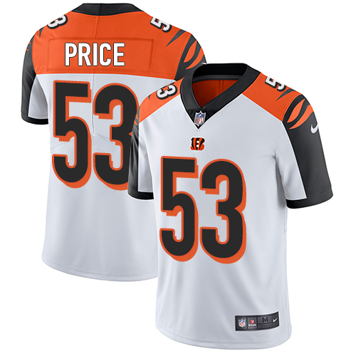 Nike Bengals #53 Billy Price White Men's Stitched NFL Vapor Untouchable Limited Jersey - Click Image to Close